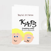 Birthday Blonde Hair Vater von Son Karte (Rückseite)