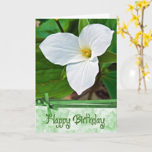 Birthday Blossom Karte (Gelbe Blume)