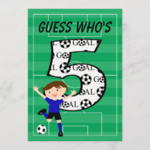 Birthday Blue and Black Soccer Goal v2