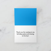 Birthday Blue Cupcake Danke (Innenseite)