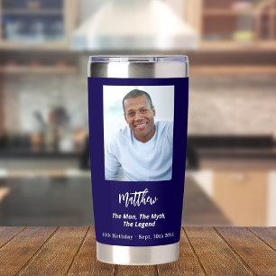 Birthday Blue Foto Man Mythos Legende Thermobecher