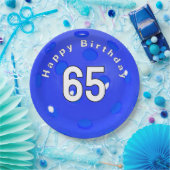Birthday Blue Pickleball Pappteller (Party)