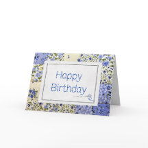 Birthday Blue Quilt mit Nadel