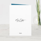 Birthday Blue Rowboat Am Goldenen See Karte (Rückseite)