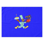 Birthday Blue Tablecloth Tischdecke (Vorderseite (Horizontal))