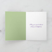 Birthday Bluebells in Frame Karte (Innenseite)