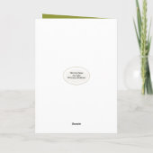 Birthday Bluebird auf einem Wicker-Stuhl Karte (Rückseite)