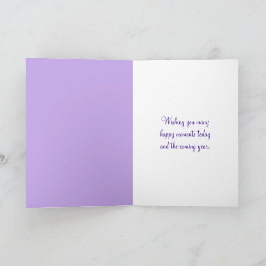 Birthday Blush Karte (Innenseite)