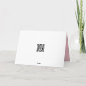 Birthday Blush Pink Roses Karte (Rückseite)