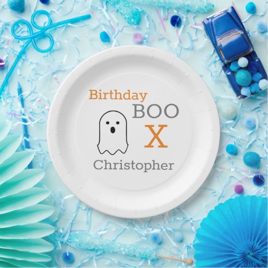 Birthday Boo Ghost Pappteller (Party)