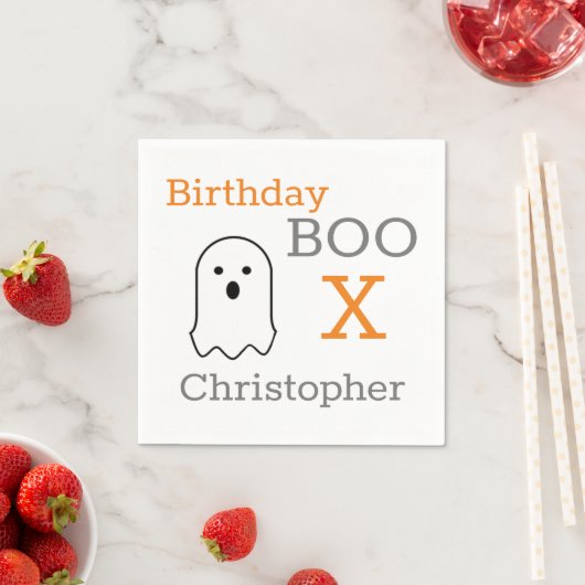 Birthday Boo Ghost Serviette (Beispiel)