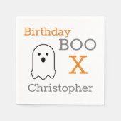Birthday Boo Ghost Serviette (Vorderseite)