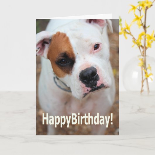 Birthday Boop Karte (Gelbe Blume)