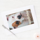 Birthday Boop Rechteckiger Aufkleber (Umschlag)
