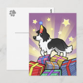 Birthday Border Collie Postkarte (Vorne/Hinten)