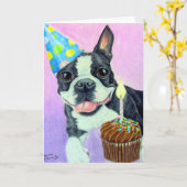 Birthday Boston Karte (Gelbe Blume)