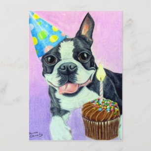 Birthday Boston Karte