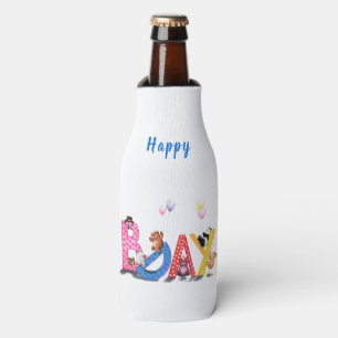 Birthday Bottle Cooler Baby Bears Party - Fun Flaschenkühler