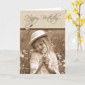 Birthday Bouquet Karte (Gelbe Blume)