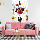Birthday Bouquet, Kunstmalerei Leinwanddruck (Insitu (Wohnzimmer))
