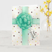 Birthday Bow Card Karte (Gelbe Blume)