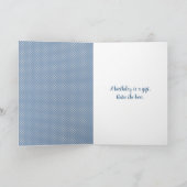 Birthday Bow mit Daisy On Gingham Karte (Innenseite)