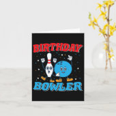 Birthday Bowler - Boys Birthday Funny Kids Bowling Karte (Gelbe Blume)