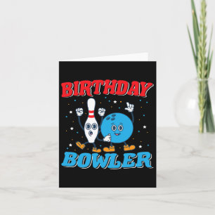 Birthday Bowler - Boys Birthday Funny Kids Bowling Karte