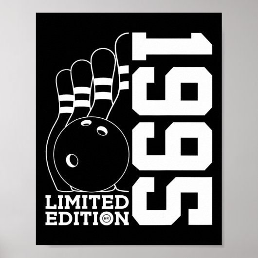 Birthday Bowling Limited Edition 1995 Poster (Vorne)