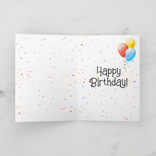 Birthday Bowling Strike Karte (Innenseite)