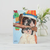 Birthday Boxer Karte (Stehend Vorderseite)