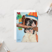 Birthday Boxer Karte (Vorderseite/Rückseite Beispiel)