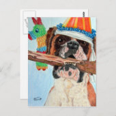 Birthday Boxer Postkarte (Vorne/Hinten)