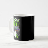 Birthday Boy 10 Video Game Controller Gamer 10. B Kaffeetasse (Vorderseite Links)