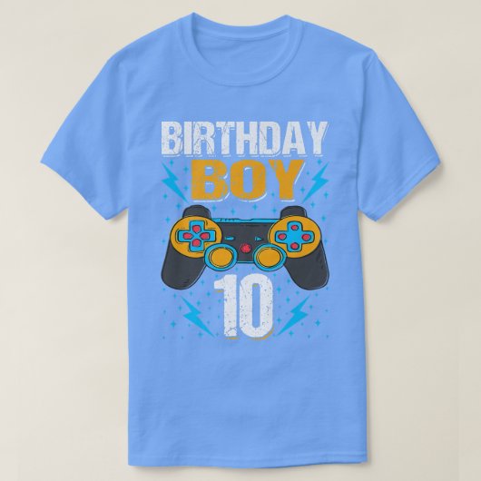 Birthday Boy 10 Video Game Controller Gamer 10. B T-Shirt (Design vorne)