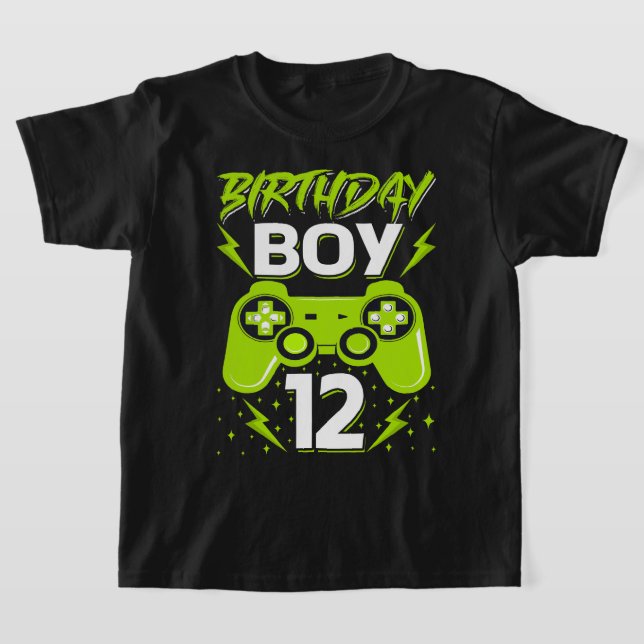 Birthday Boy 12 Video Game Controller Gamer 12. B T-Shirt (Ablage )