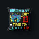 Birthday Boy 13  13 Year Old Video Games Gift Kids Kissen<br><div class="desc">Birthday Boy 13  13 Year Old Video Games Gift Kids Boys</div>