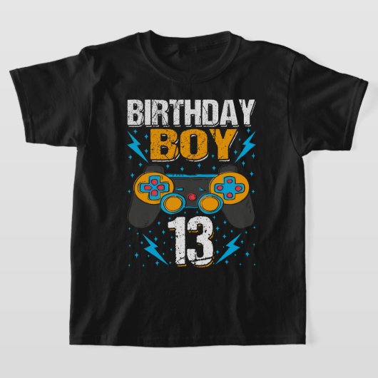 Birthday Boy 13 Video Game Controller Gamer 13. B T-Shirt (Ablage )