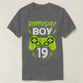 Birthday Boy 19 Video Game Controller Gamer 19. B T-Shirt (Design vorne)