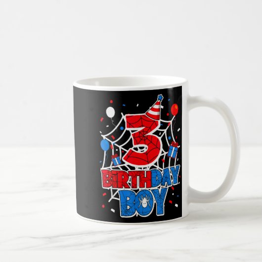 Birthday Boy 3 Year Old Sders 3rd Birthday Kids Kaffeetasse (Rechts)