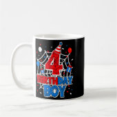 Birthday Boy 4 Year Old Sders 4th Birthday Kids  Kaffeetasse (Links)