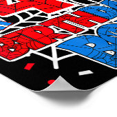 Birthday Boy 4 Year Old Sders 4th Birthday Kids Poster (Ecke)