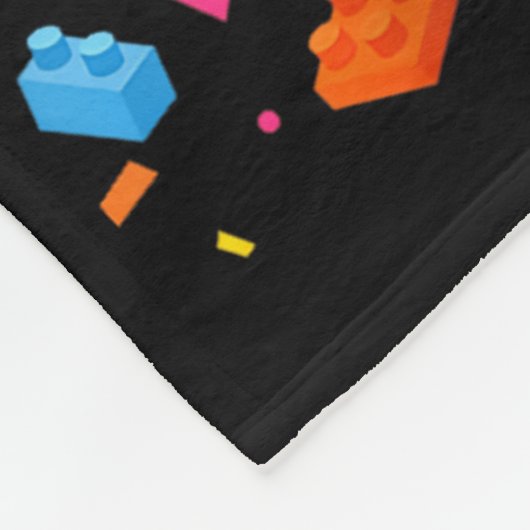 Birthday Boy 5 Year Old Building Blocks 5th Birthd Fleecedecke (Ecke)