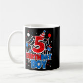 Birthday Boy 5 Year Old Sders 5th Birthday Kids Kaffeetasse (Links)