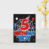 Birthday Boy 5 Year Old Sders 5th Birthday Kids  Karte (Gelbe Blume)