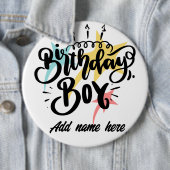 Birthday Boy 6" kolossale Runde Button (Beispiel)