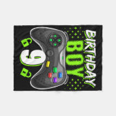 Birthday Boy 9 Video Game Controller Gamer 9th Bir Fleecedecke (Vorderseite (Horizontal))