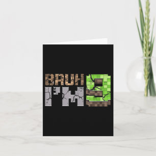 Birthday Boy 9th Bruh Im 9-jährigen Gamer Pixel N Karte