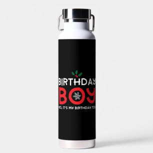 Birthday Boy - Birthday on Christmas Trinkflasche