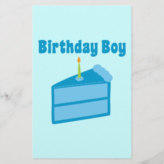 Birthday Boy Briefpapier (Vorderseite)